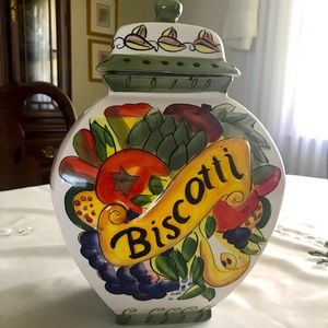 BISCOTTI CERAMIC COOKIE JAR